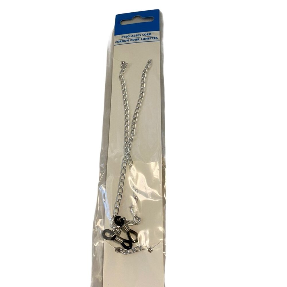 Gorgeous Silver Chain Glasses & Sunglasses Cord Holder 26" Long Lanyard Necklace